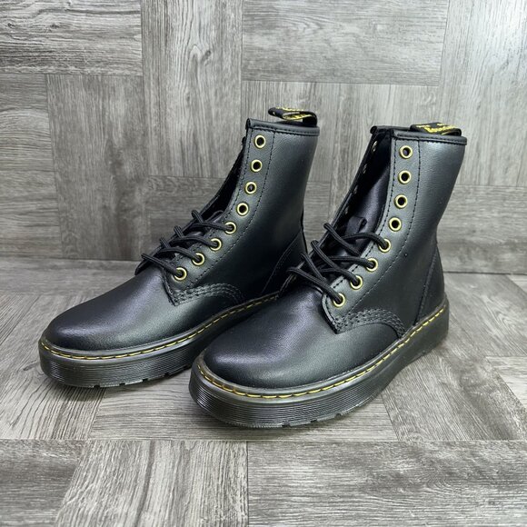 Dr. Marten's Zavala Women's size 6 Black Leather Combat Boots - Picture 4 of 8